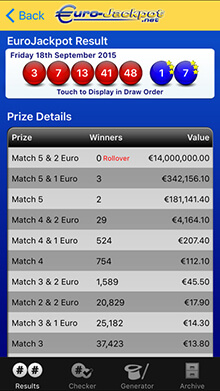 Eurojackpot Android App | EN